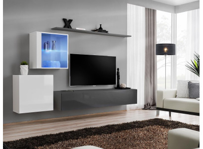 Woonwand houten meubels wandkast designer wandrek compleet meubelontwerp.