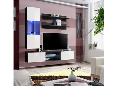 Designer woonwand Moderne tv-standaard Hangende vitrine Wandplanken Woonkamer meubels