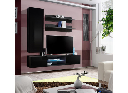 Garnituur woonwand Luxe set Woonkamermeubilair Wandkast Wandplanken Kast Nieuw