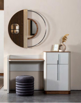 Modern slaapkamer set Bed 2x nachtkastjes Kaptafel met spiegel Kast Nieuw