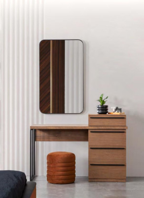 Modern Design Kaptafel met Spiegel Luxe Slaapkamermeubels 2-delig Nieuw