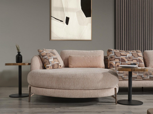 Set 5-delige bankstel U-vorm bankstel meubels fauteuil luxe inrichting