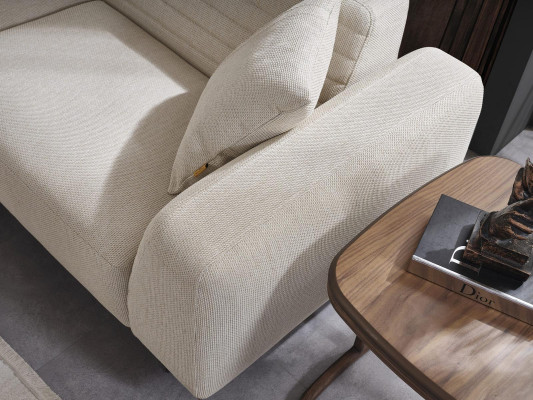 Luxe bankstel U-vorm gestoffeerde meubels woonkamer hoekbank textiel inrichting