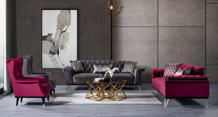 Roze fauteuil Luxe Designer Woonkamerstoel Eenpersoons Cocktailsfauteuil Hout