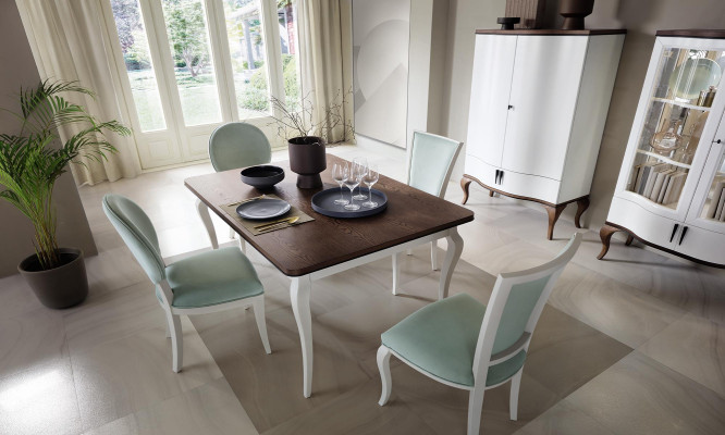Luxe ontwerper eettafel houten tafel uitschuifbaar 140/330cm woonkamer eetkamer meubels nieuw