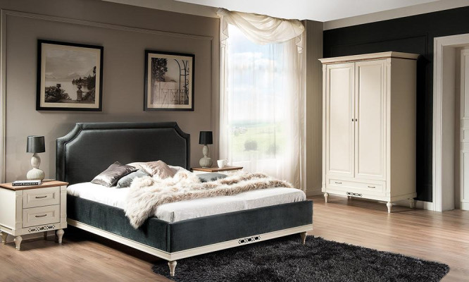 Bed Polster Design Luxus Hotel Bedden Echtelijk 140/160cm Slaap Kamer Dubbel Textiel