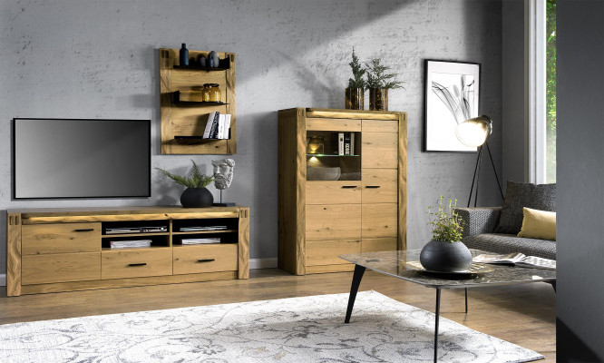 Hoge kast Multifunctionele kast Laden Woonkamer plank Vitrine Antieke stijl Nieuw