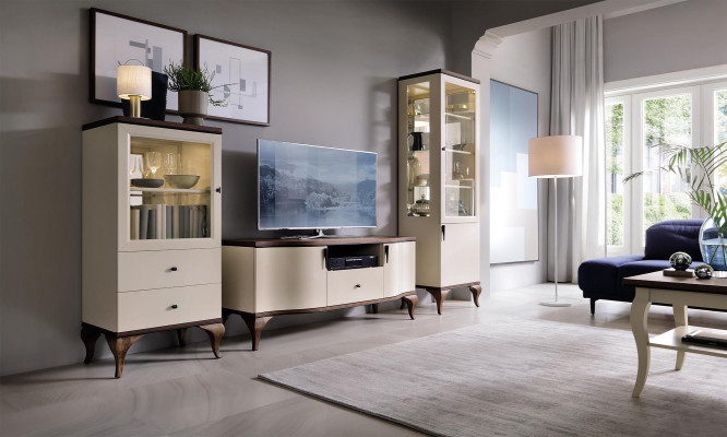 Ontwerp Glazen Vitrinekast Woonkamer Etalage Vitrinekast Plank Dressoir Hout