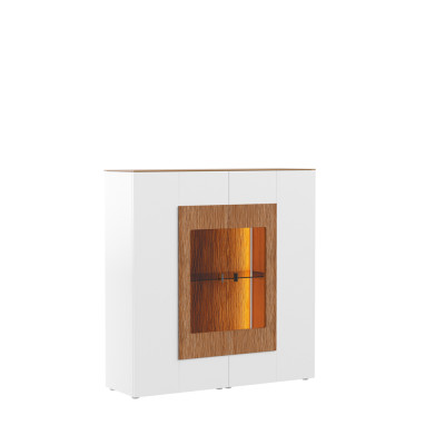 Vitrine glazen kast woonkamer etalage 1-deurs. Vitrine hoge kast dressoir