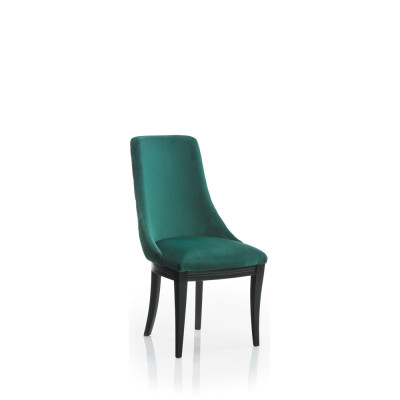 Groene stoelen 2x Luxe Klassieke eetkamerstoel Stoelen Zitting Modern Massief hout