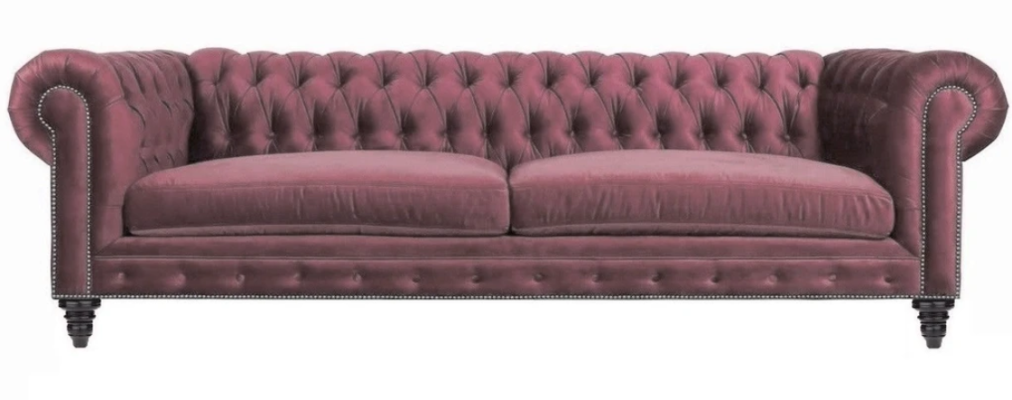 Chesterfield Creatieve Meubels Stof Roze Bank Woonkamer Modern Driezitsbank