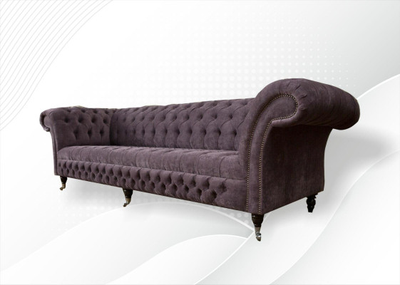xxl Grote bank Chesterfield 265cm gestoffeerde banken 4 zits leer xxl Grote Chesterfield bank van 265 cm gestoffeerde banken 4 zits leer