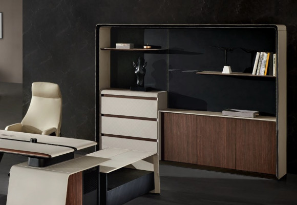 Hoekbureau Kantoor Chef Inrichting Kamer Meubels Ontwerp Bureaus