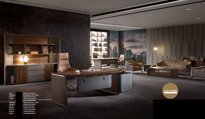 Tafel Bureau Kantoor Inrichting Meubel Set Salon Fauteuils Tafels 2-delig.