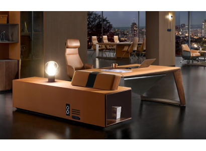 Ontwerpbureau werkkamer set fauteuil hoekbureau compleet set