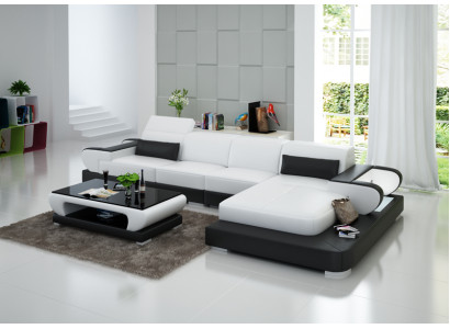 Elegante Nieuwe L-vormige designer leren bank voor stijlvolle woonruimtes.