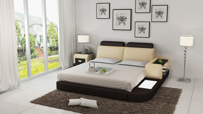 Bed met USB - Boxspring - Luxe bed - Tweepersoonsbed - Bedden in 140/160/180 cm.