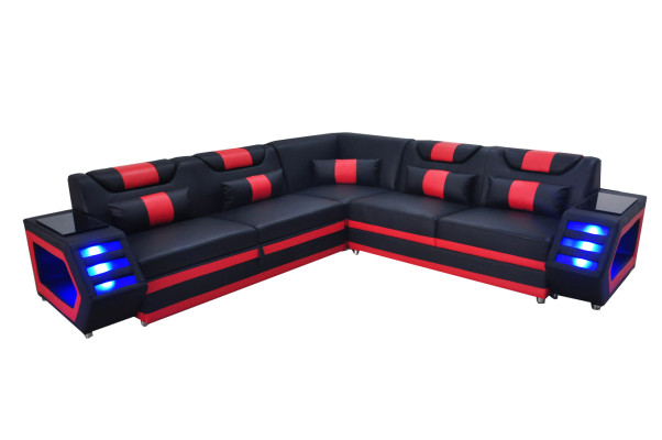 Ontwerp Leren Bekleding Hoekbank Leren Bekleding Hoek Landschap Kamer Wonen