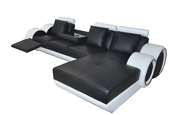 Ontwerp Bank Bank Eck Leder Eck Set Corner Landscape Bekleding L Vorm