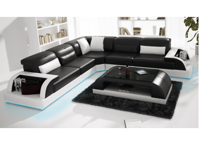 Leren bank Bank Woonlandschap Hoekbank Hoek Modern Decor Set Design  Leren bank Bank Woonlandschap Hoekbank Hoek Modern Decor Set Design