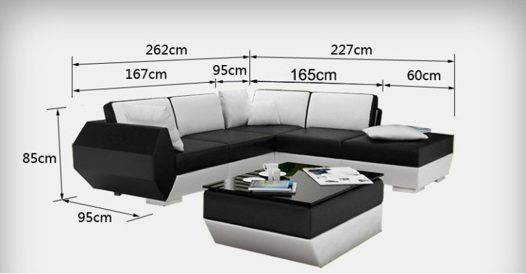 Leren bank Bank Bankstel Nieuw Hoekbank Hoek Lounge Decor Modern Design