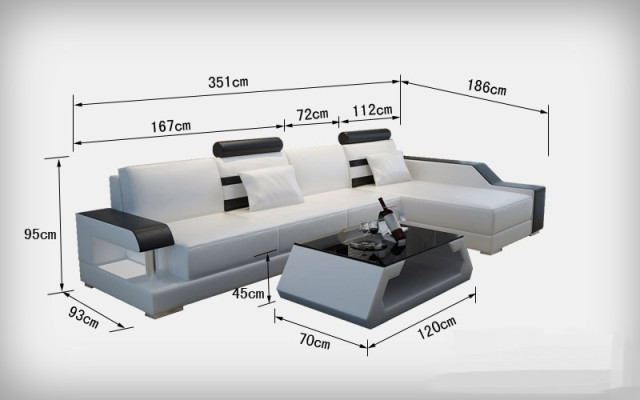 Leren bank Bank Woonlandschap Hoekbank Hoek Decor Ontwerp Modern Set