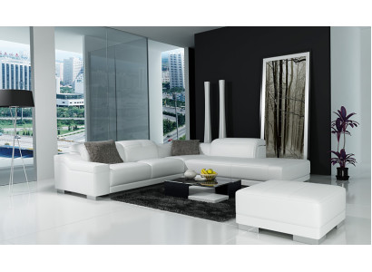 Leren bank Bank Bank Woonlandschap Hoekbank Hoekstel Ontwerp Modern L K5002C