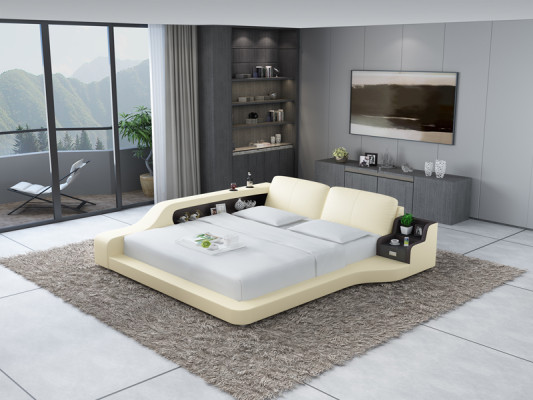 Designer bed gestoffeerd luxe bed tweepersoonsbed huwelijksbed bedden 140/160/180 cm