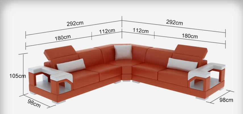 Lederen bankbank bankbank woonlandschap Modern hoekbank bankstel ontwerp