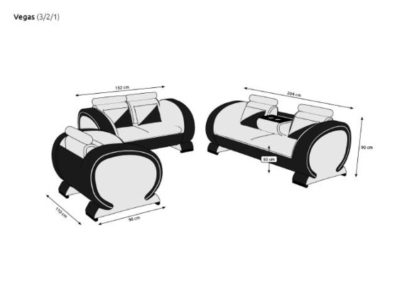 Sofa set Leren bank Bank Bank Bekleding Lederen set Banken Banken 3+2+1