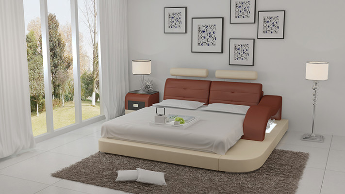 Ontwerper bed gestoffeerd luxe bed tweepersoonsbed echtelijk bed bedden 140/160/180 cm.