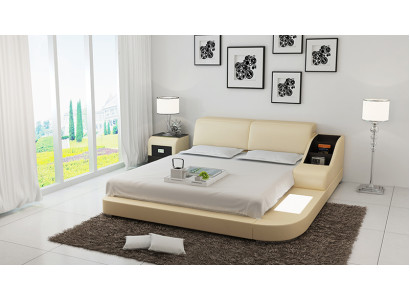 Polster Ontwerp Luxe Bed Bedden Leder Slaapkamer 140/160/180 LB8815