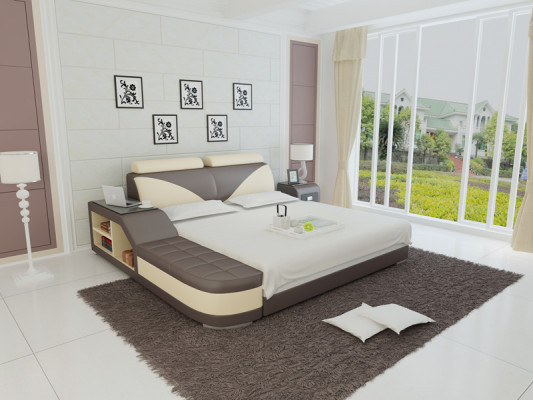 Designer bed gestoffeerd bed luxe bed tweepersoonsbed huwelijksbed bedden 140/160/180 cm