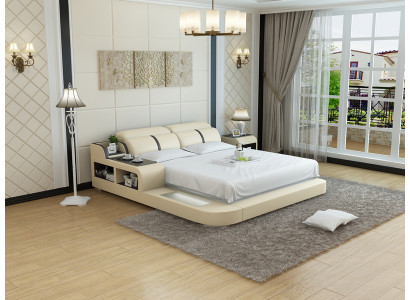 Ontwerp Lederen Bed Luxe Gestoffeerde Bedden Dubbel Moderne Huwelijk 140/160/180 cm