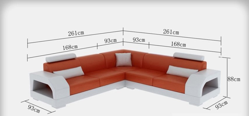 XXL Bank Hoekbank Leer Woonlandschap Set Design Modern Bank L-vorm G8001B  XXL Bank Hoekbank Leren Woonlandschap Set Design Moderne Bank L-vorm G8001B