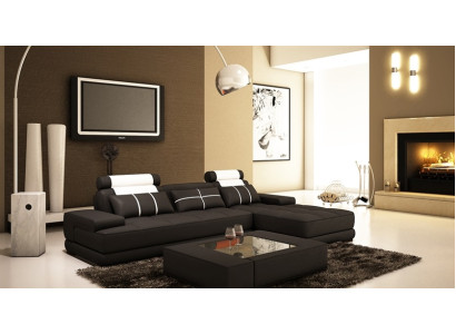 Leren hoekbank bank bank bank stofhoek designbanken bankstellen nieuw Parijs wit Leer hoekbank bank in stoffen designbanken bankstellen nieuw Parijs wit