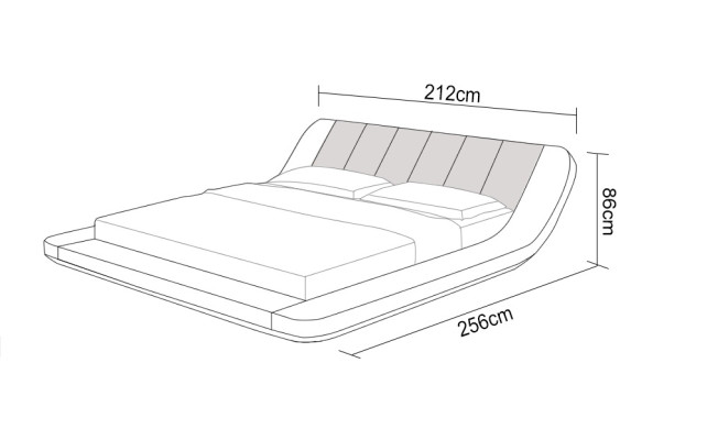 Leder Bed Ontwerp Beklede Bedden Luxe Tweepersoons Modern Huwelijk 140/160/180 cm