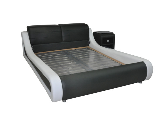 Dubbel Luxe Design Lederen Bed Hotel Gestoffeerde Bedden Moderne Multifunctioneel