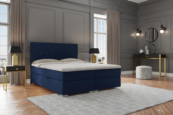 Boxspring Bed Hotel Design Velvet Luxury Beds Upholstered Bed Box Function Double