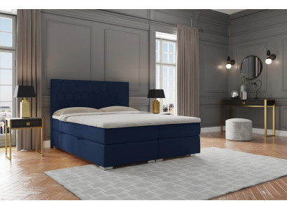 Boxspring Bed Hotel Design Velvet Luxury Beds Upholstered Bed Box Function Double