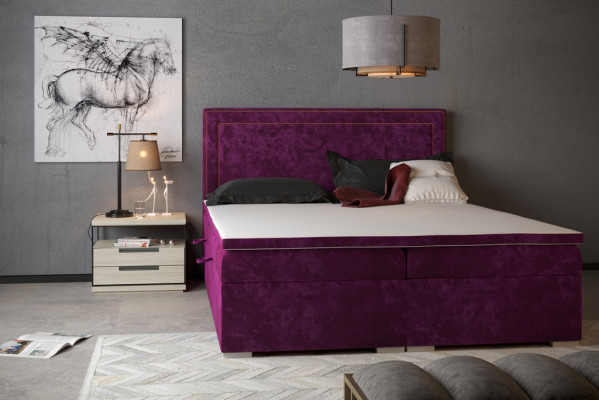 Boxspring bed hotel dubbel bed luxe bedden gestoffeerd 90/100/120/160/180x200cm.