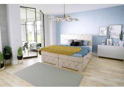 Boxspring bed compleet set dubbele matras topper bedden functie doos hotel