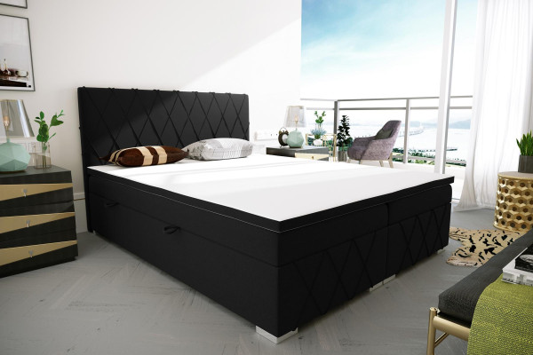 Boxspringbed Hotel Dubbele Luxe Bedden Gestoffeerde Opbergbox Functie 180x200cm
