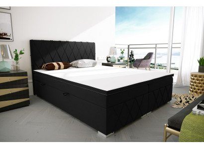 Boxspringbed Hotel Dubbele Luxe Bedden Gestoffeerde Opbergbox Functie 180x200cm