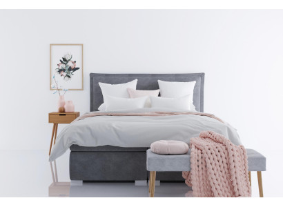 Moderne Hotel Boxspring Bedden Dubbel Luxe Bed Beklede Doos Functie Stof