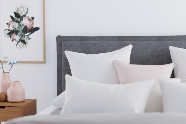 Moderne Hotel Boxspring Bedden Dubbel Luxe Bed Beklede Doos Functie Stof