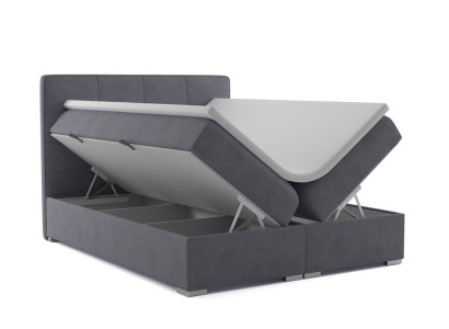 Boxspringbed Hotel Dubbel Fluweel Textiel Luxe Bedden Gestoffeerde Bedlade Functie