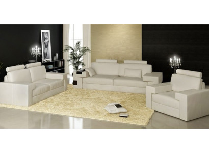 Sofa set, bank, bank, bekleding, zit, lederen set, woonlandschap, licht Nassau.
