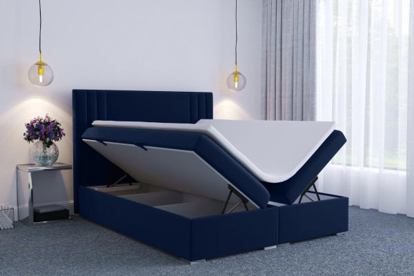 Moderne boxspringbedden hotel dubbel luxe bed gestoffeerde boxfunctie stof