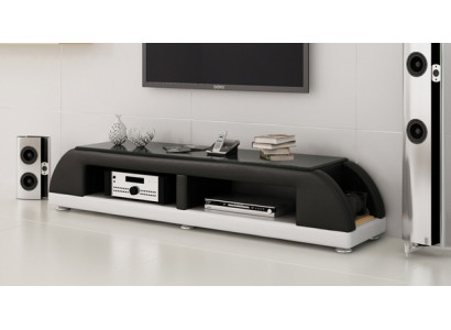 RTV TV dressoir Lederen glazen tafel TV-kast Tafel Lowboard Ma.A